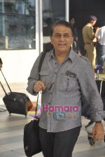 Sunil Gavaskar arrive from Kolkata after KKR win in Domestic Airport, Mumbai on 12th April 2011 (36).JPG